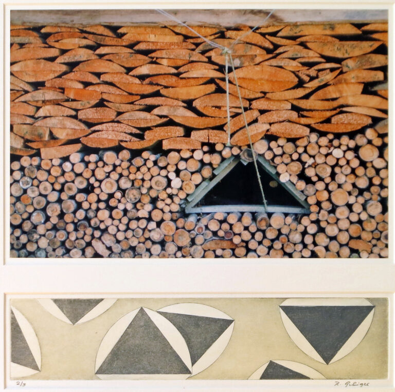 Durch-Schauen, Analogfoto mit Kupferdruck, 50 x 50 cm, 2009